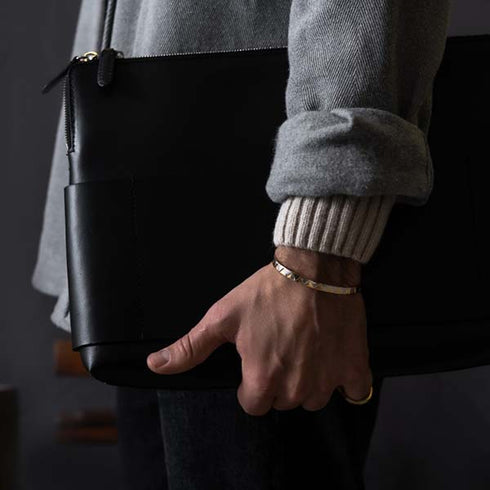 Skultuna & GtG Sharktooth Cuff Bracelet Two-Tone